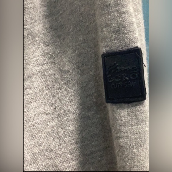 New  Wot MarcEcko Cut & Sew  Denim Hoodie White And Gray Jacket . - Picture 4 of 10